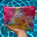 Sandwich Sized Reusable Zippered Bag Tie Dye Polka Dots