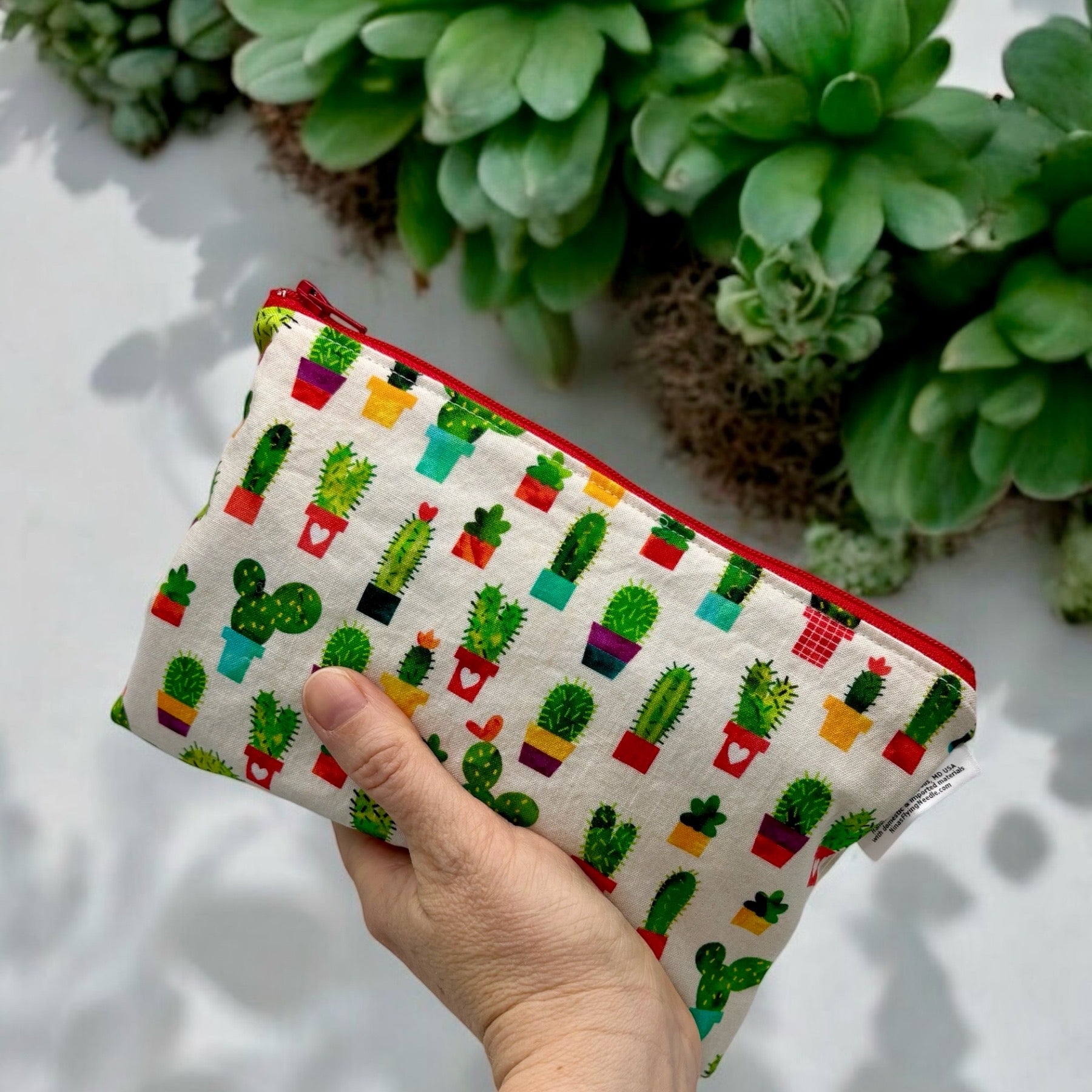 Snack Sized Reusable Zippered Bag Potted Plants