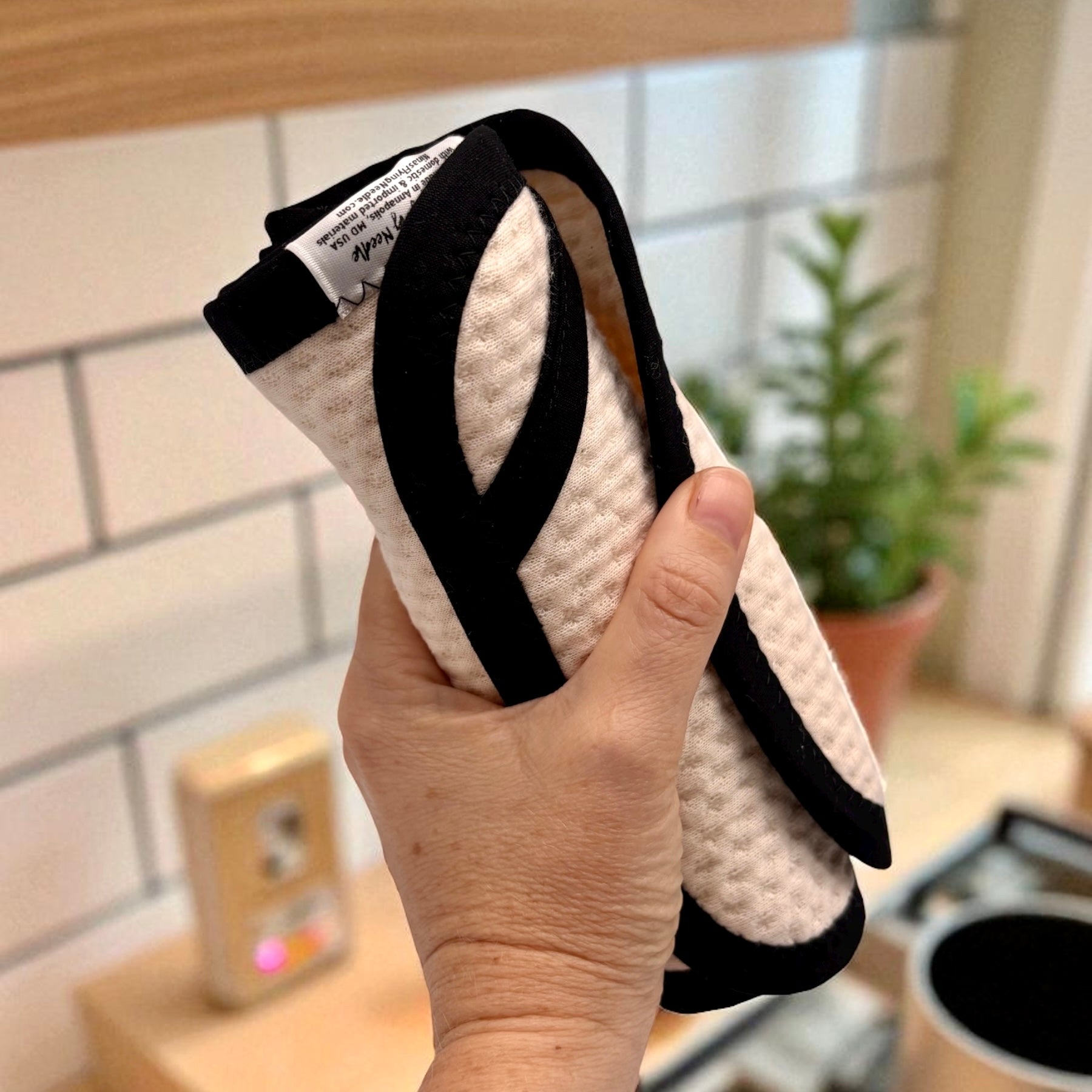 Set of 2 Reusable STANDARD Paper Towels - Solid Black