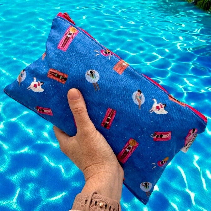 Travel Sized Wet Bag Palm Trees Tie Dye