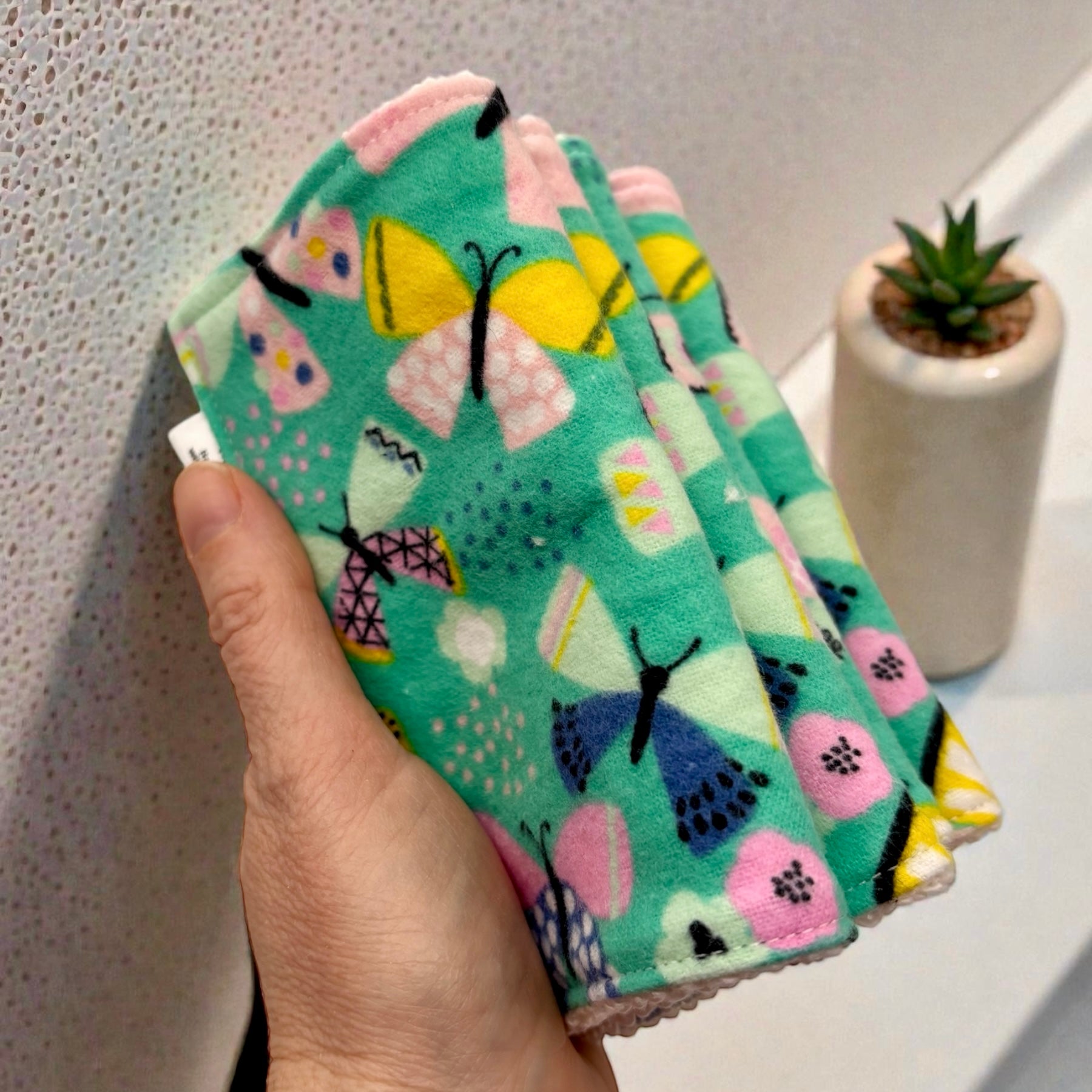 Wash Cloths - Minis - Butterflies