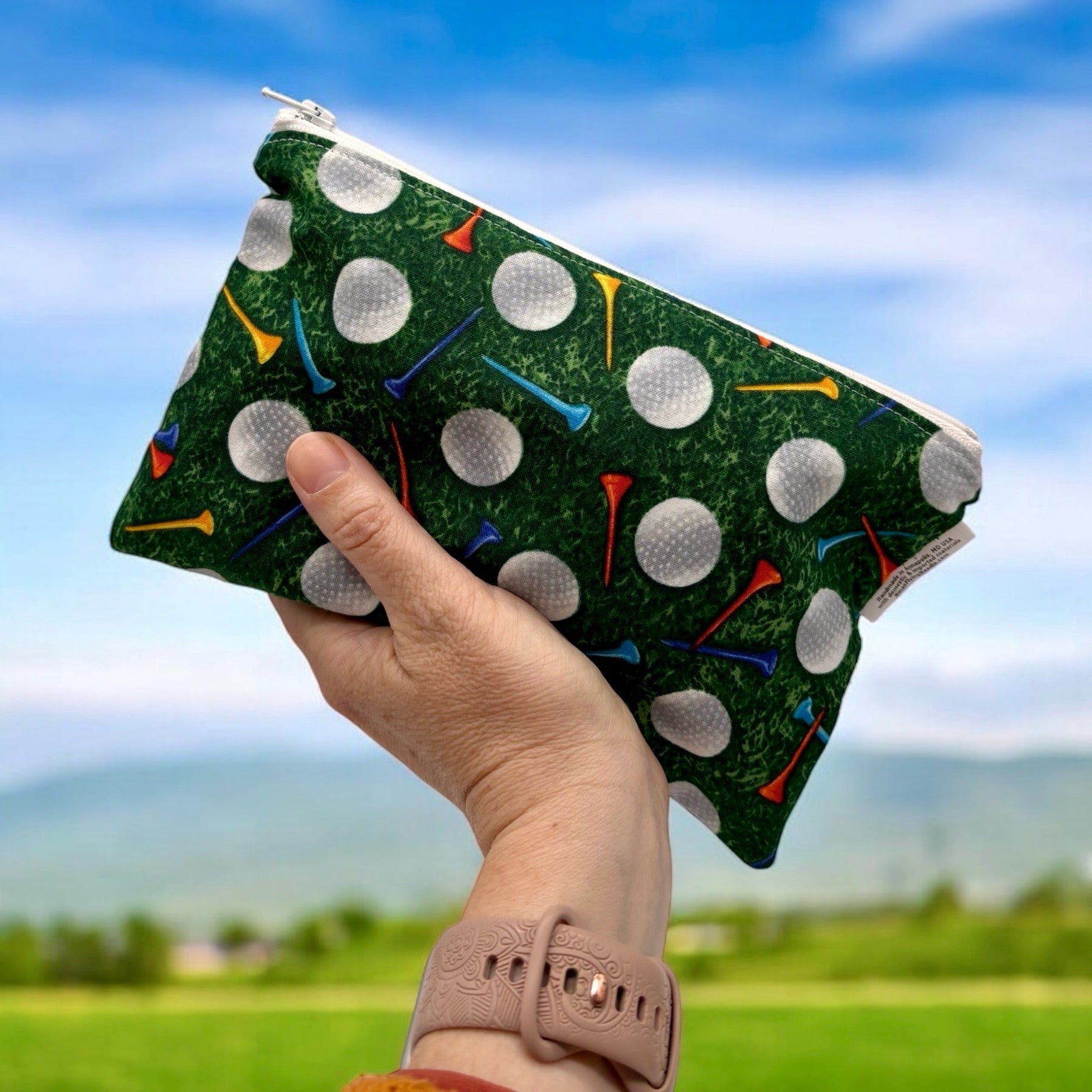 Snack Sized Reusable Zippered Bag Golf
