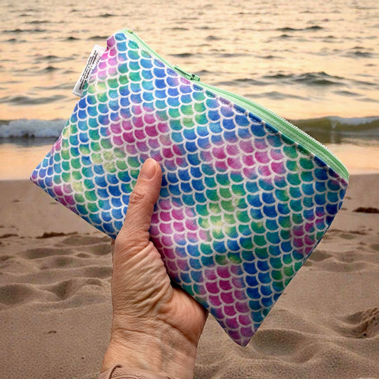 Snack Sized Reusable Zippered Bag Scales Ombre