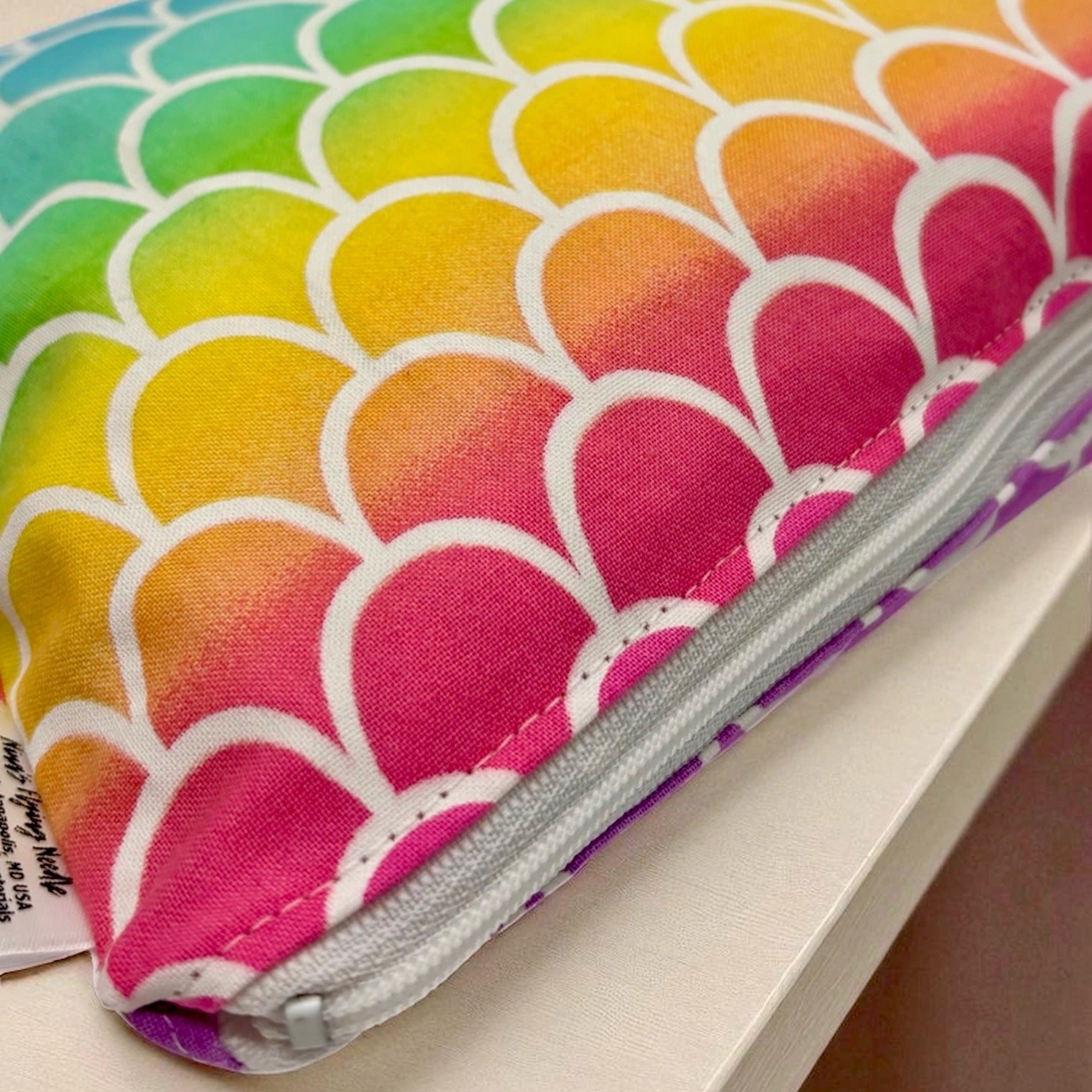 Sandwich Sized Reusable Zippered Bag Scales Ombre