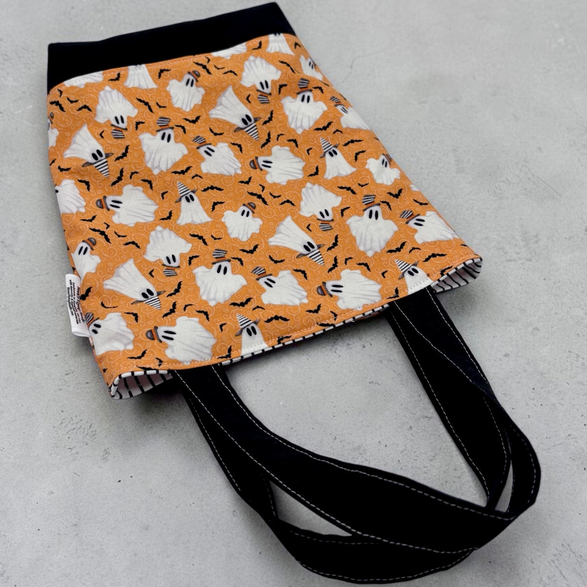 Toddler Sized Reversible Tote Ghosts