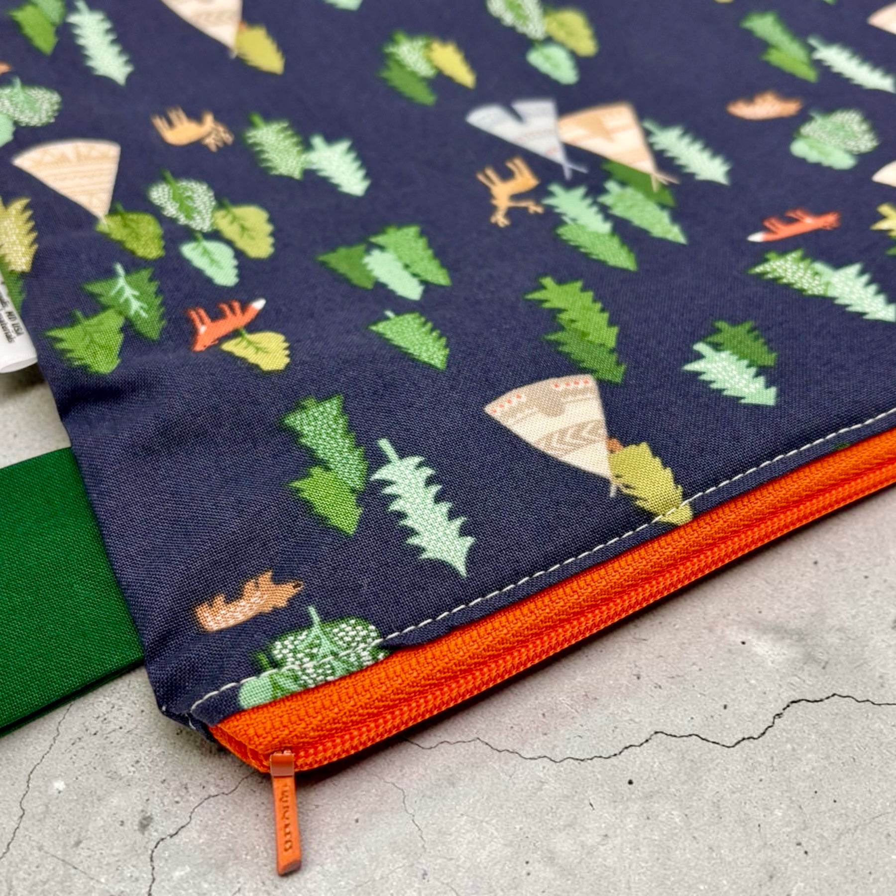 Large Wet Bag with Handle Forest Scene