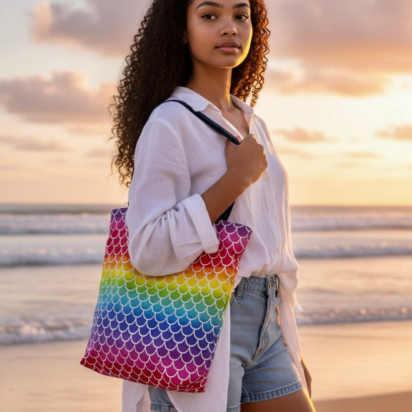 Pool Bag Scales Ombre Bright