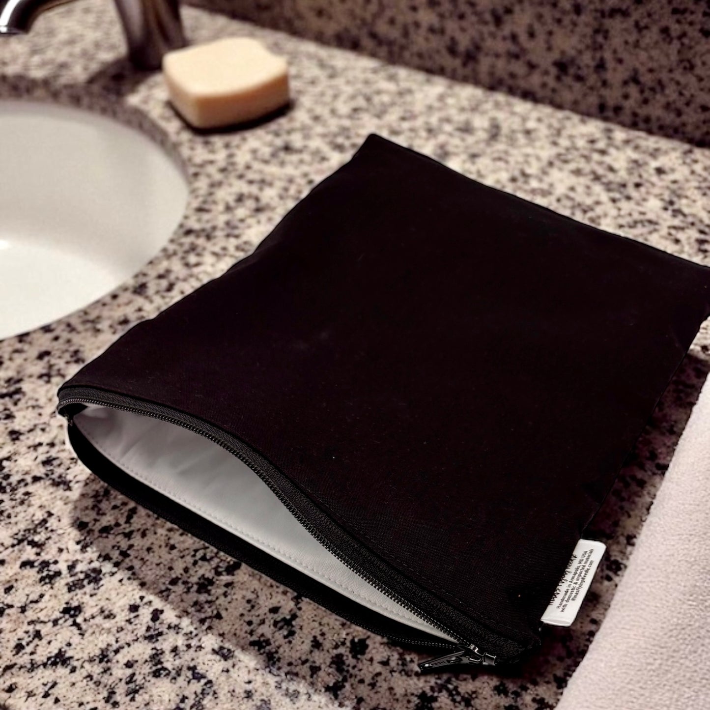 Medium Sized Wet Bag Solid Black