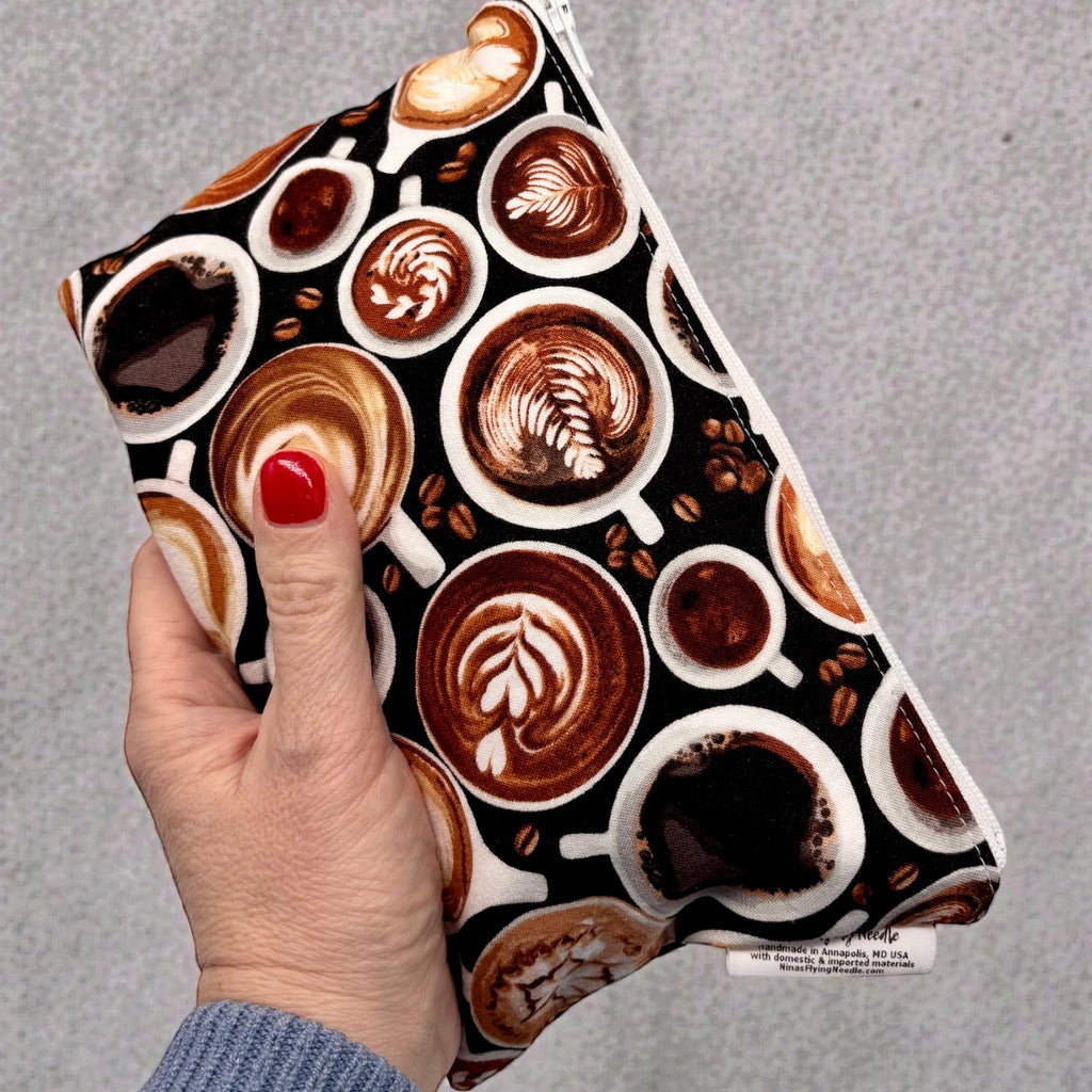Snack Sized Reusable Zippered Bag Coffee