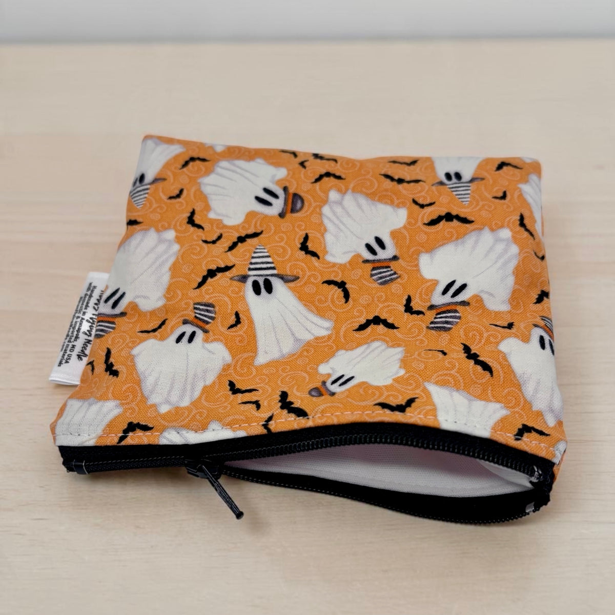 Toddler Sized Reusable Zippered Bag Ghosts