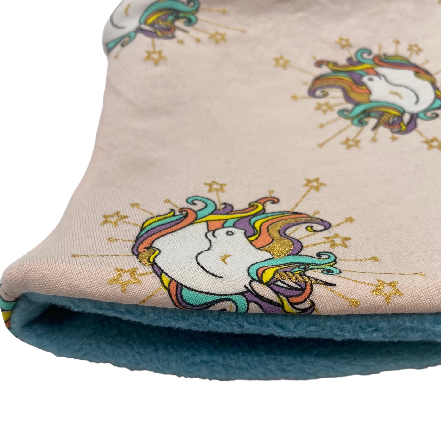 Child's Handmade Neck Warmer Unicorn Heads - OOPS