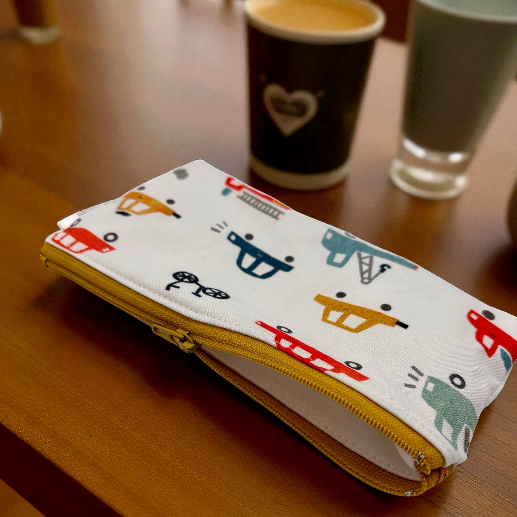 Knick Knack Sized Reusable Zippered Bag Cars and Trucks