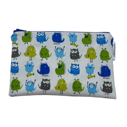 Snack Sized Reusable Zippered Bag Monsters Silly