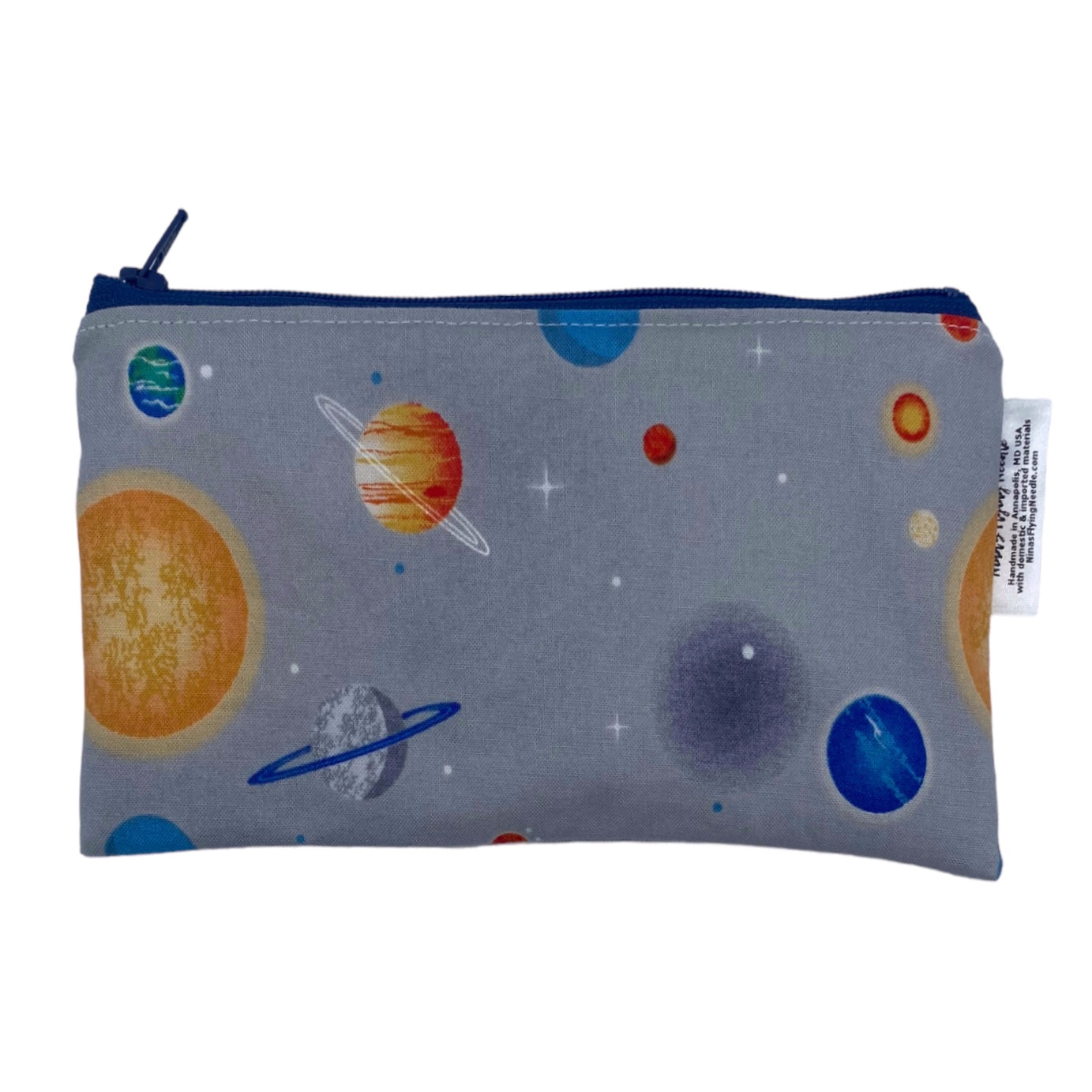 Knick Knack Sized Reusable Zippered Bag Space Planets