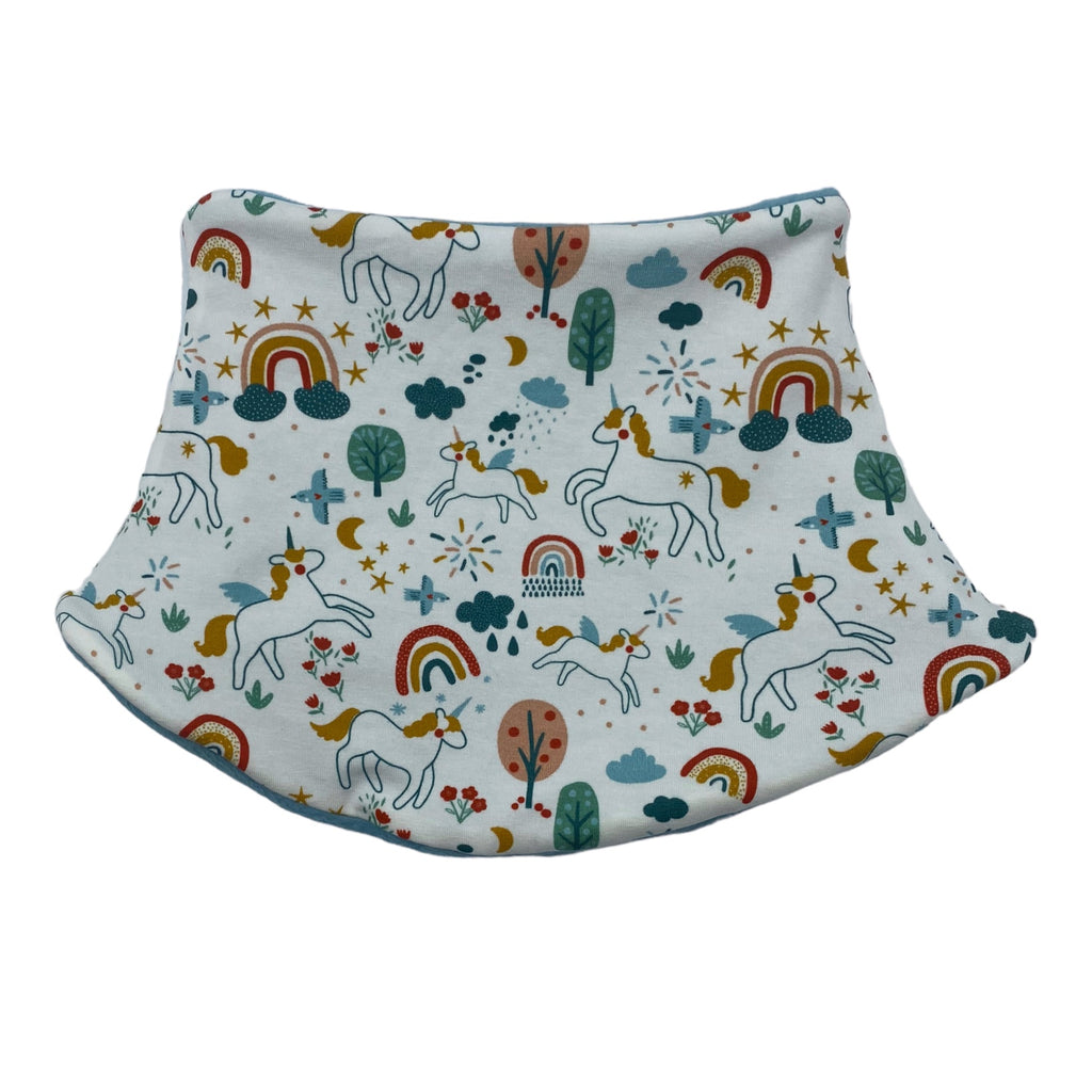 Child's Handmade Neck Warmer Unicorns and Rainbows
