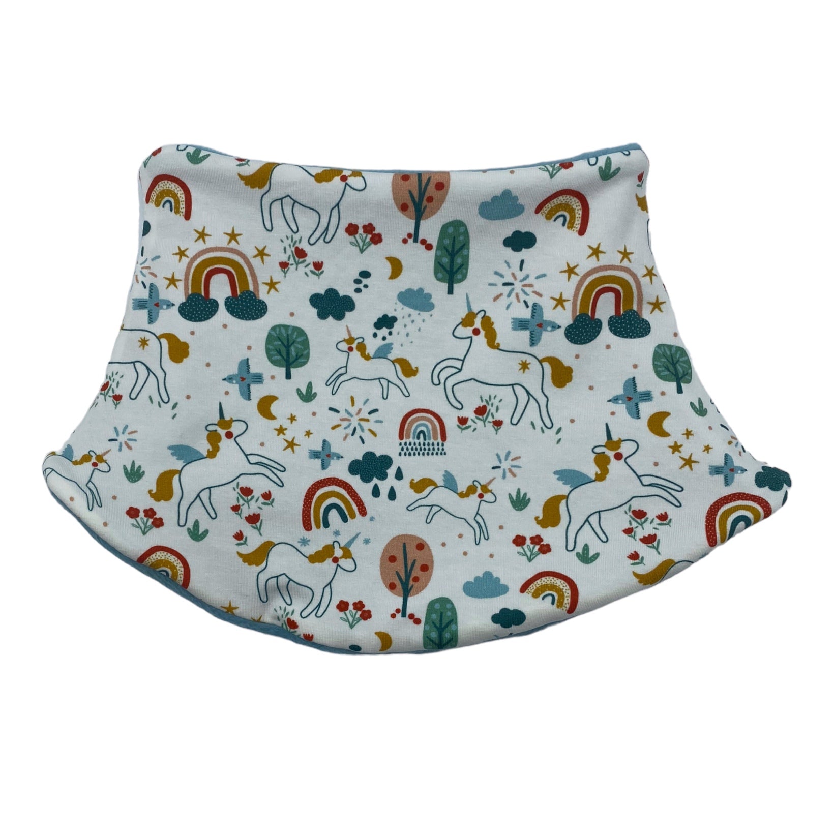 Child's Handmade Neck Warmer Unicorns and Rainbows