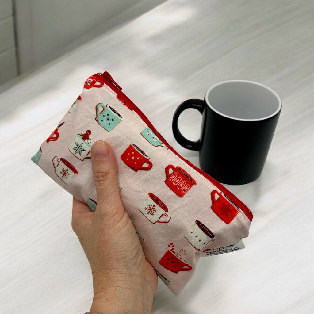 Knick Knack Sized Reusable Zippered Bag Hot Cocoa