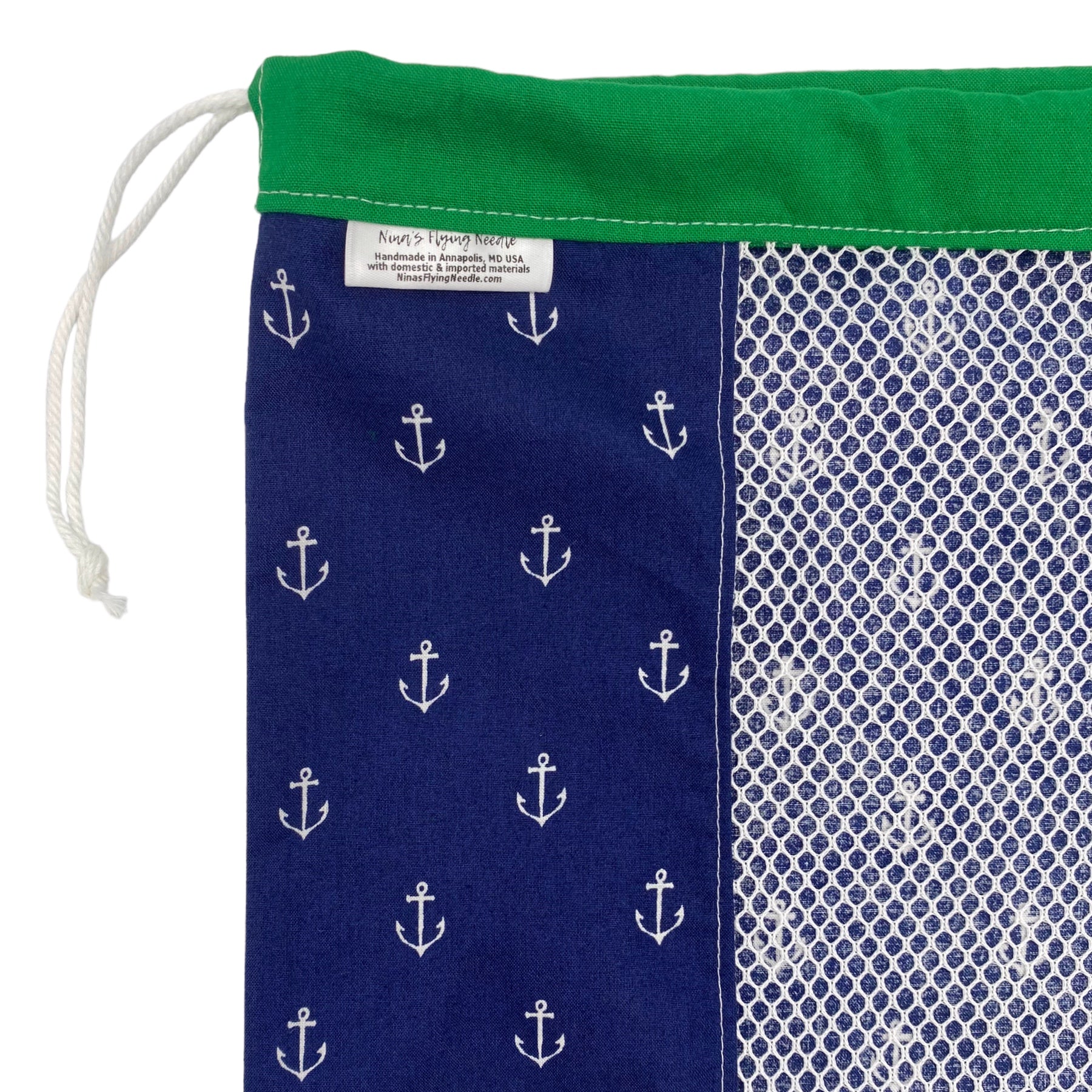 Large Produce Bag Anchors on Navy