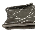 Adult Handmade Neck Warmer Lines All Over Gray (multiple liner options)