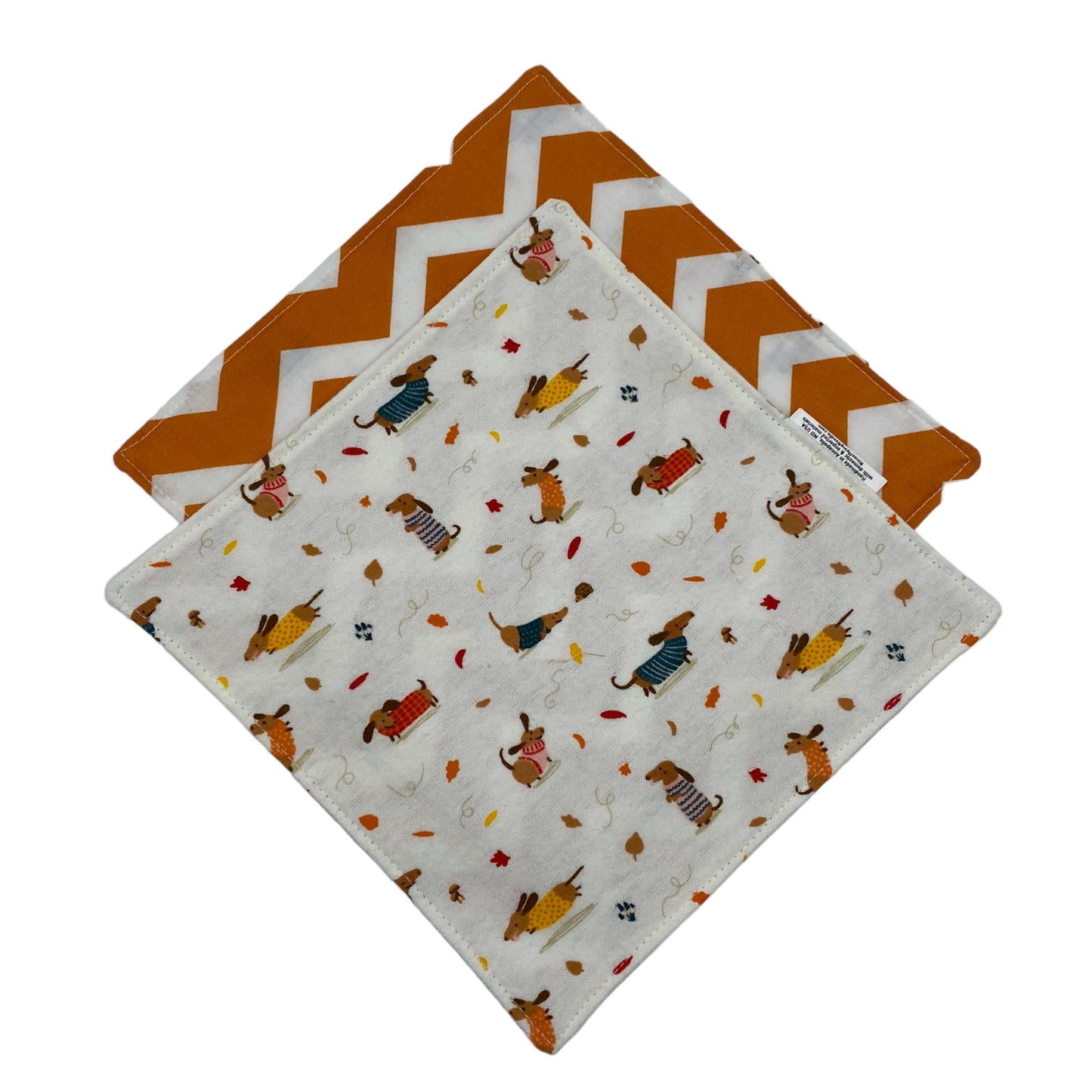 Reusable Napkins - Dogs Chasing Leaves