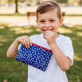 Knick Knack Sized Reusable Zippered Bag Baseball and Bats