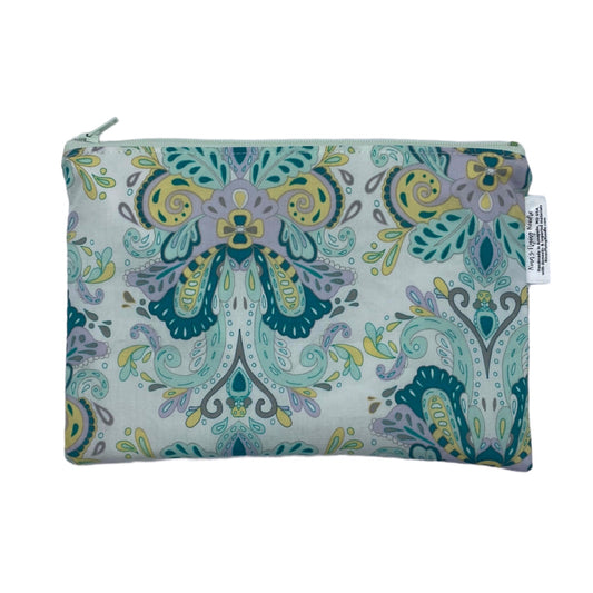 Snack Sized Reusable Zippered Bag Paisley