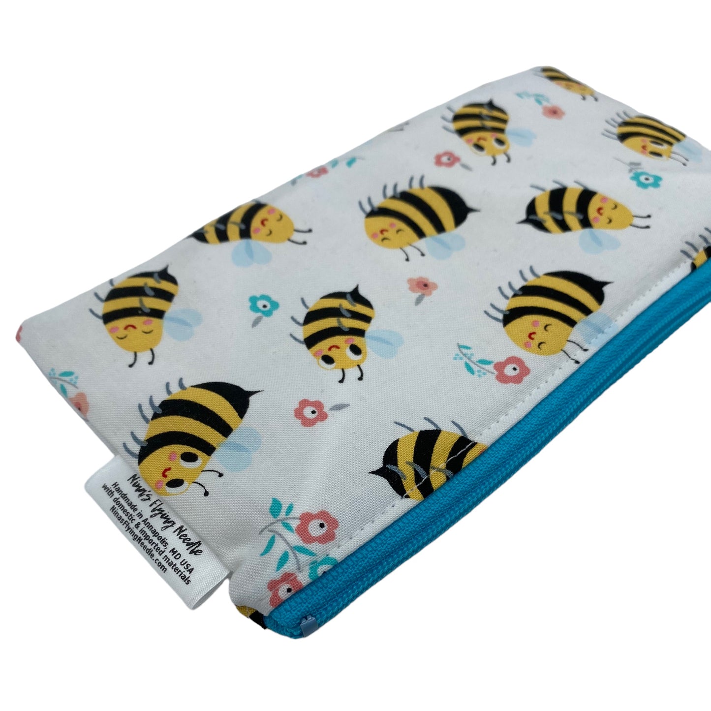 Knick Knack Sized Reusable Zippered Bag Bees