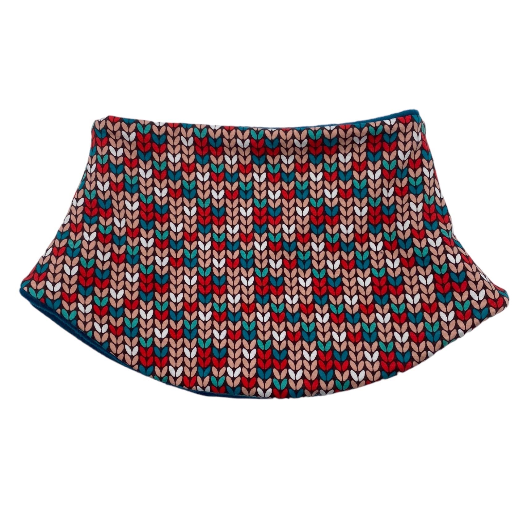 Adult Handmade Neck Warmer Knitted Print