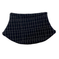 Adult Handmade Neck Warmer Grid on Black
