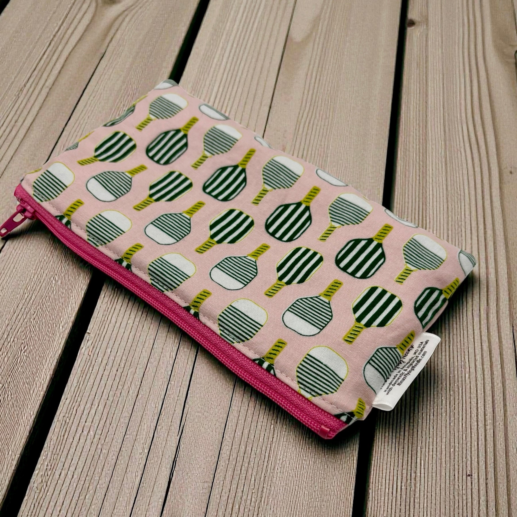 Knick Knack Sized Reusable Zippered Bag Pickleball