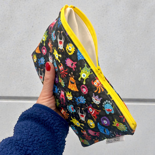 Snack Sized Reusable Zippered Bag Monsters
