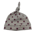 Knot Hat in Newborn: Stars On Gray