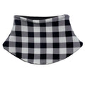Adult Handmade Neck Warmer Plaid Black and White