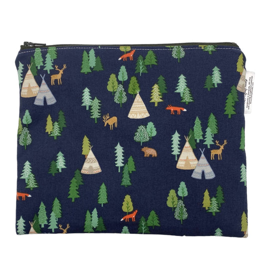 Sandwich Sized Reusable Zippered Bag Into The Wild