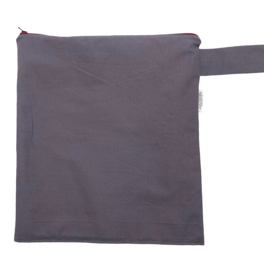 Large Wet Bag with Handle Solid Gray