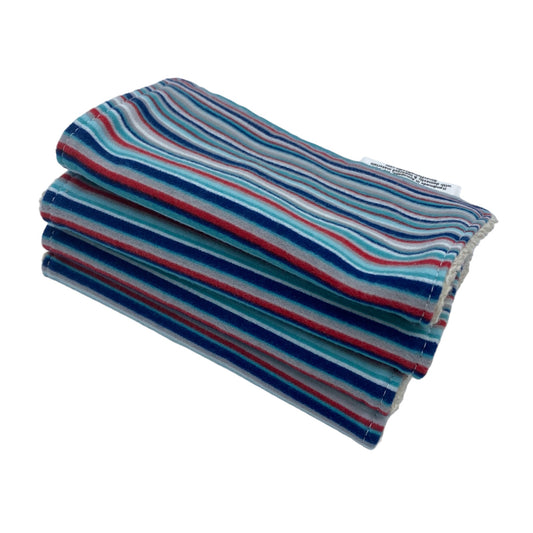 Wash Cloths - Minis - Stripes Red White Blue