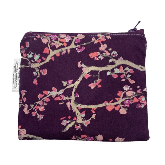 Toddler Sized Reusable Zippered Bag Cherry Blossoms