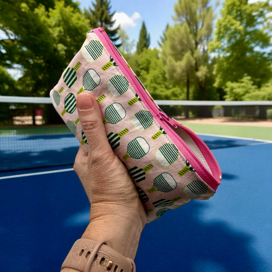 Knick Knack Sized Reusable Zippered Bag Pickleball