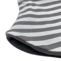Adult Handmade Neck Warmer Stripes Gray White (multiple liner options)