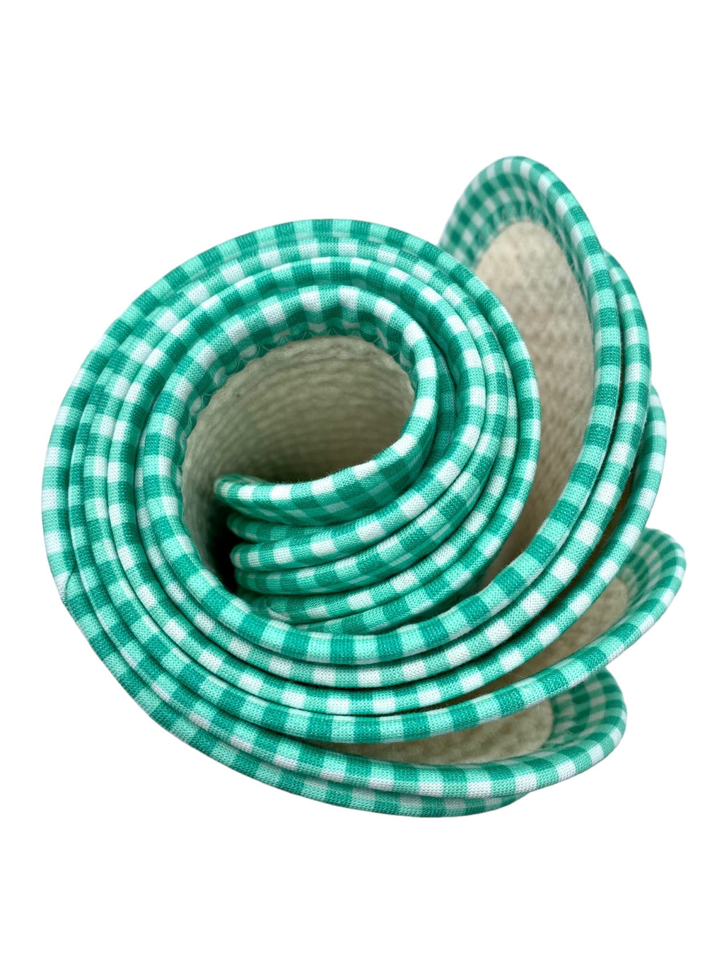 Set of 2 Reusable STANDARD Paper Towels - Green Floral on Dark Gray