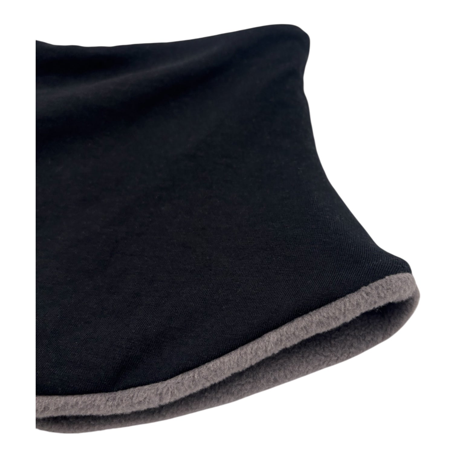 Adult Handmade Neck Warmer Solid Black (multiple liner options)