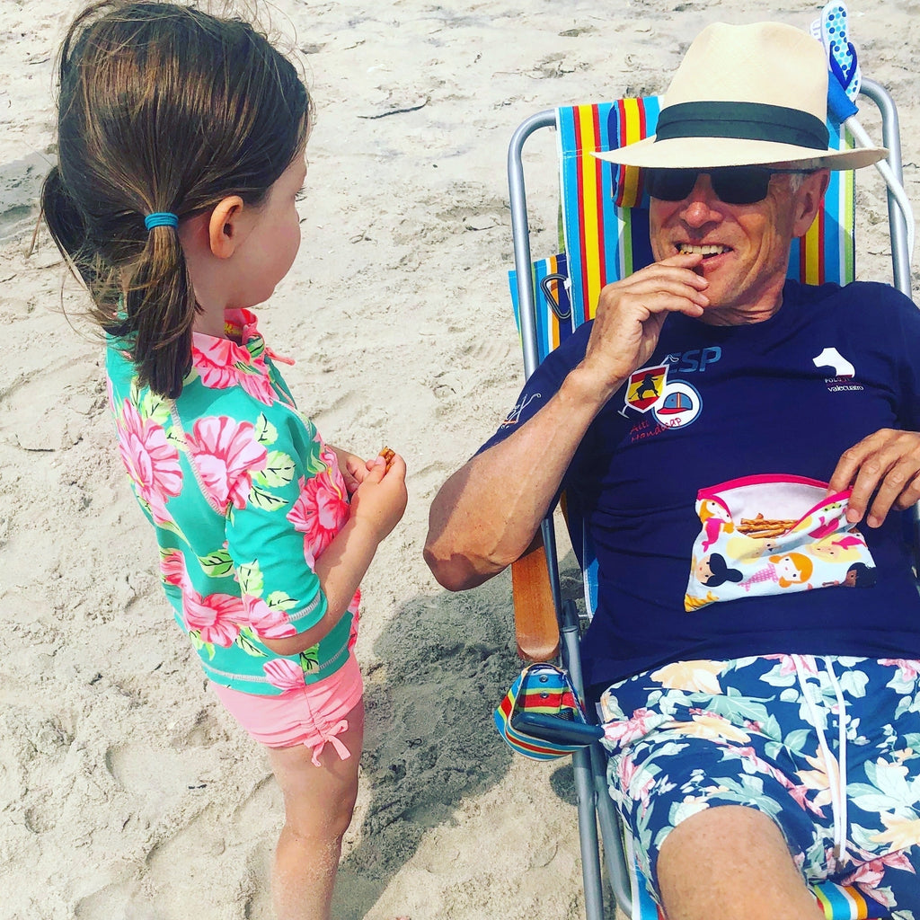 Snack Sized Reusable Zippered Bag Scales Ombre