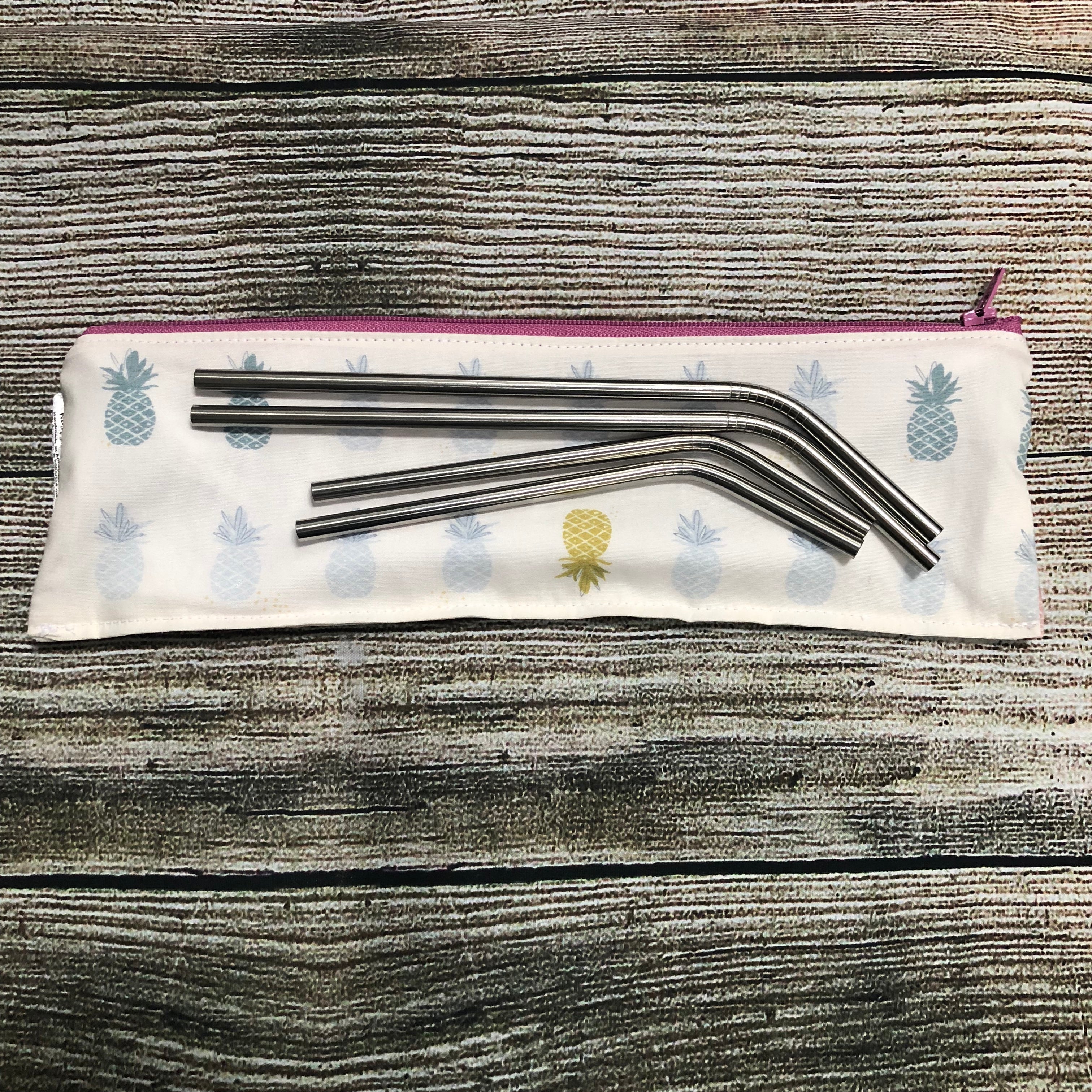 Regular Sized Reusable Straw/Utensil Wet Bag Planets