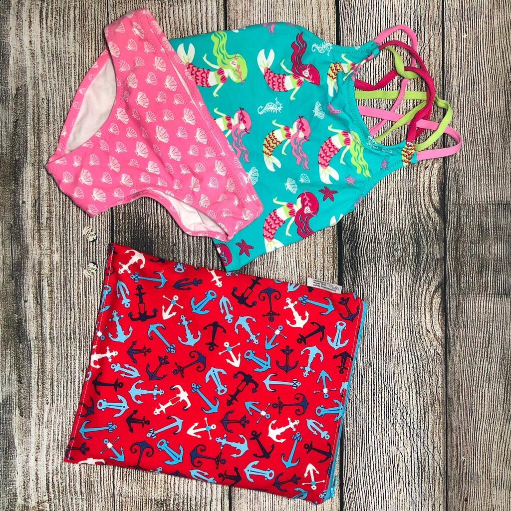 Medium Sized Wet Bag Pink Polka Dots