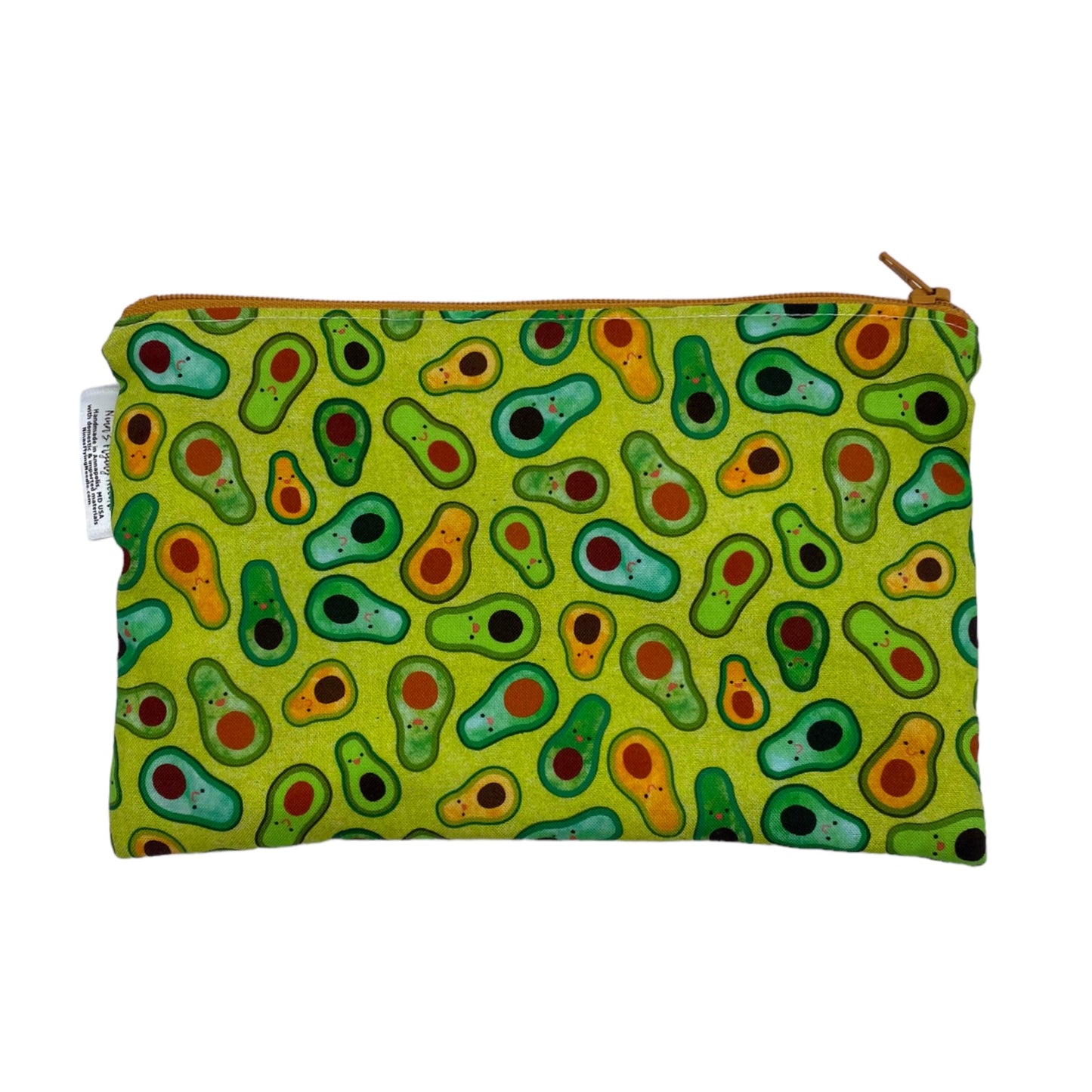 Snack Sized Reusable Zippered Bag Avocados
