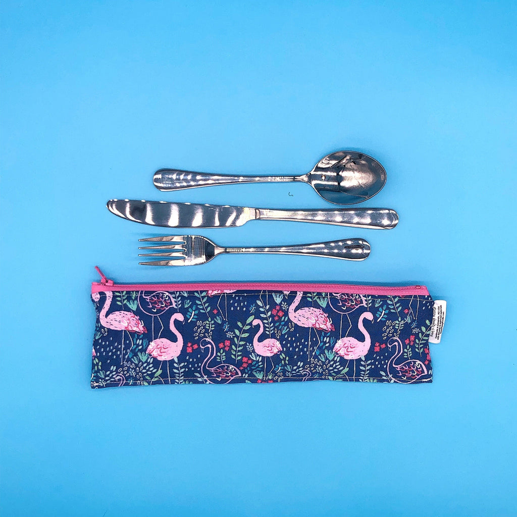 Regular Sized Reusable Straw/Utensil Wet Bag Planets