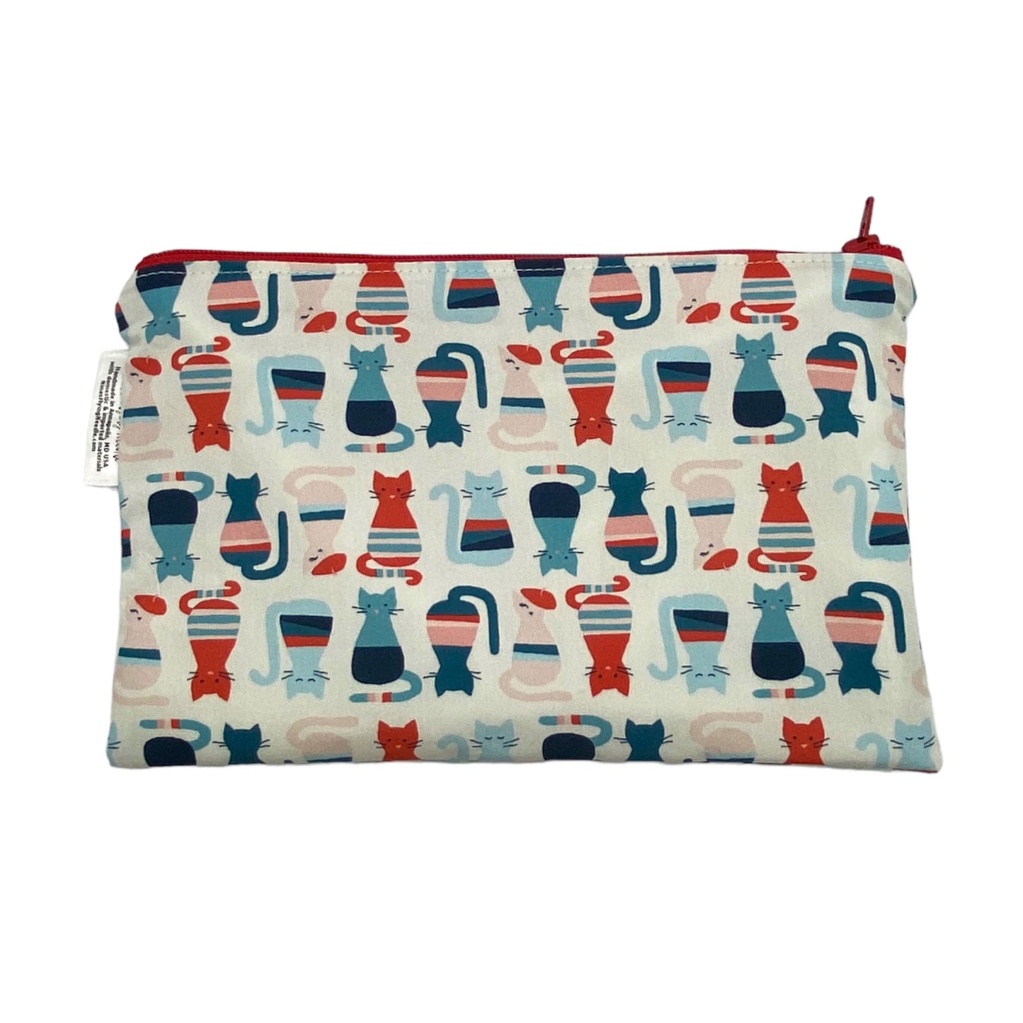Snack Sized Reusable Zippered Bag Cats