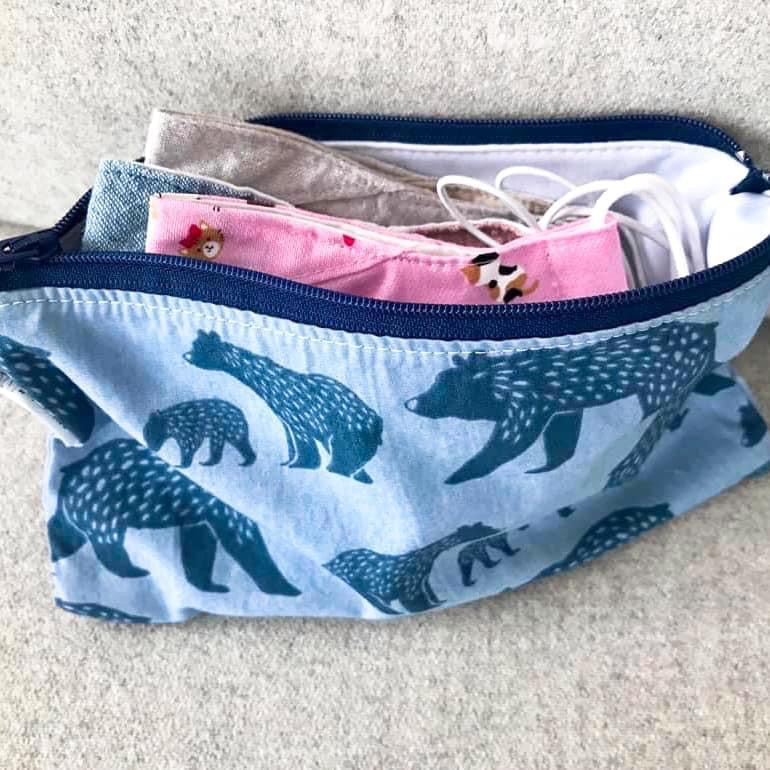 Snack Sized Reusable Zippered Bag Paisley