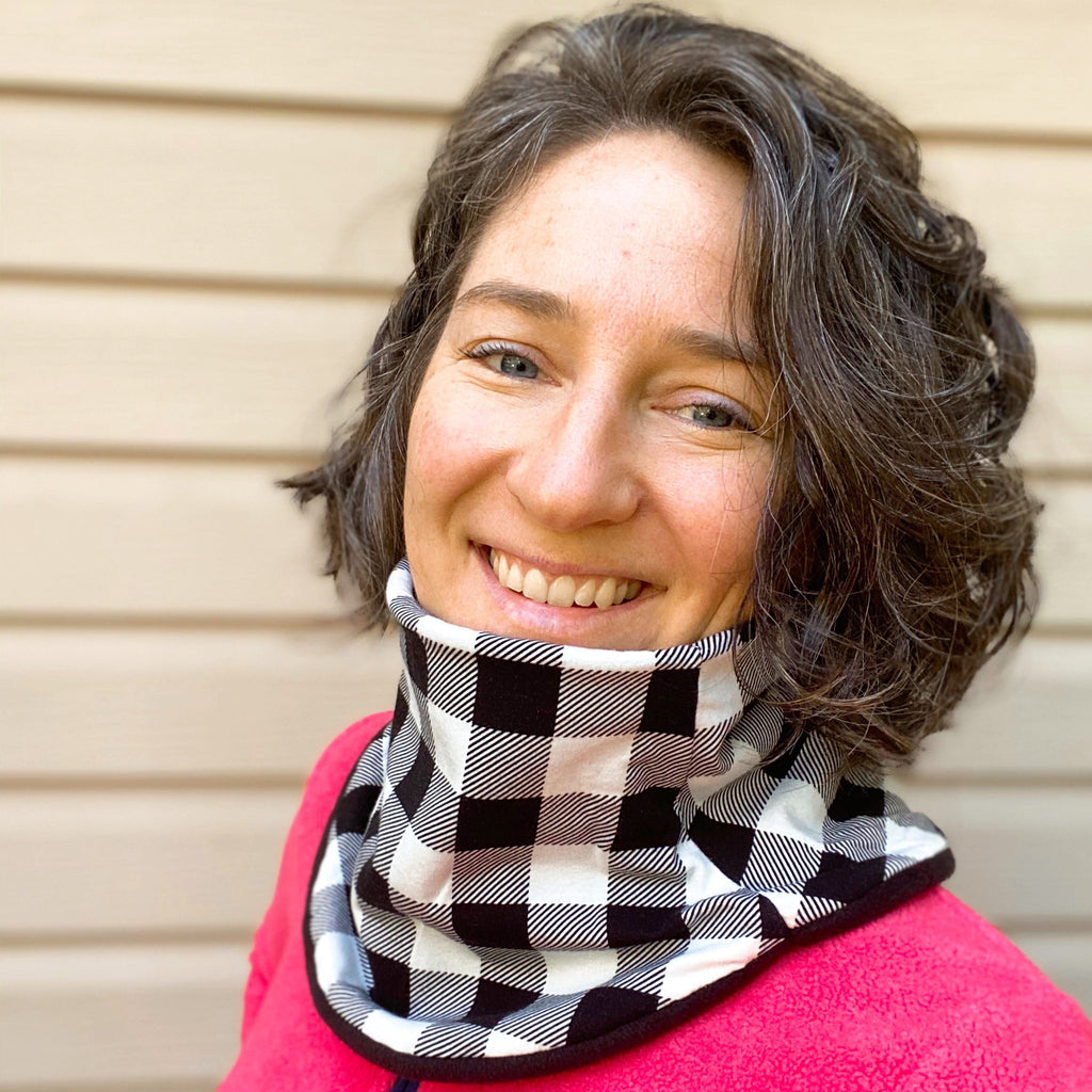 Adult Handmade Neck Warmer Rainbow Retro