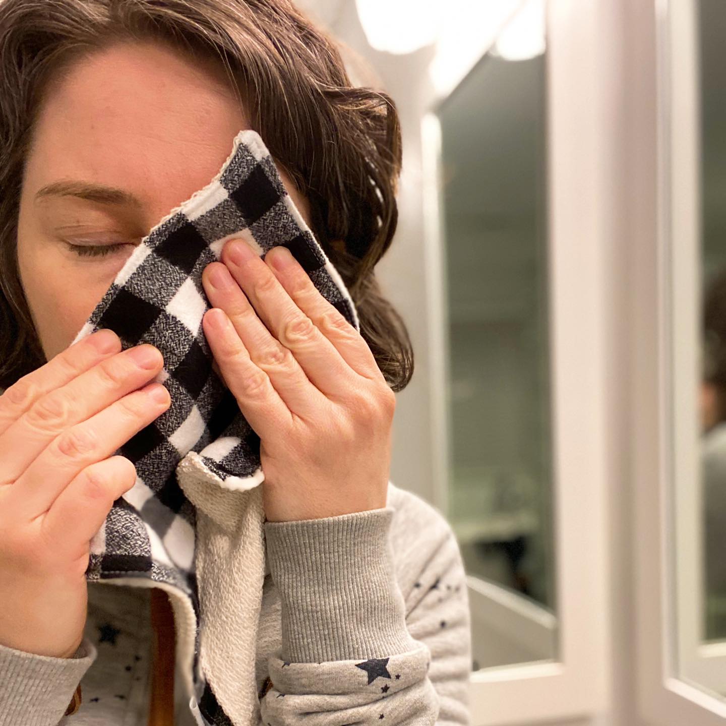 Wash Cloths - Minis - Florals in Blue and Green